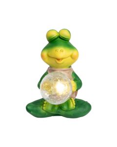 HOME Solarna baštenska lampa žaba