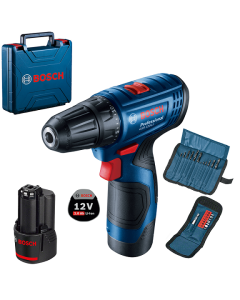 Bosch Professional  GSR 120-LI + 2x 2.0 Ah + GAL + 23-delni set pribora u koferu