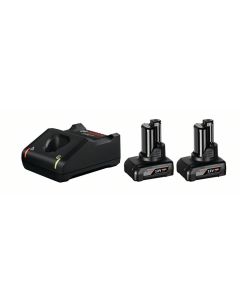Bosch set baterije 2 x GBA 12V 6.0Ah + punjač GAL 12V-40