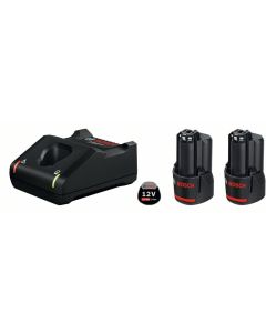 Bosch starter set GAL 12V-40 + 12V 2x2.0Ah