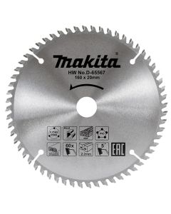 Višenamenski TCT list testere 165mm x 20mm x 60T D-65573 Makita