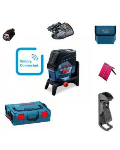 Kombinovani laser GCL 2-50 C + RM 2 + 1x12V baterija i punjač u L-Boxx 136 u koferu  BOSCH