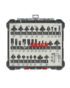 Komplet raznih glodala, 30 komada, prihvat 6 mm Bosch