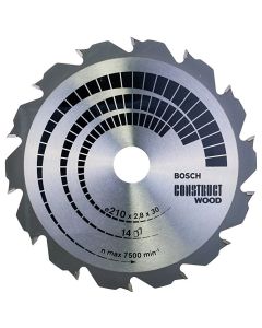 List testere Construct 190 x 30 x 2,6mm 12Z BOSCH