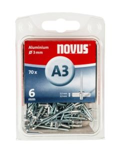 Pop nitne aluminijumske A3 x 10mm 70kom Novus