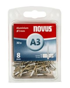Pop nitne aluminijumske A3 x 8mm 70kom Novus