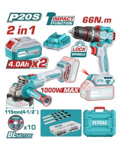 TOTAL TCKLI20273E set aku busilica i brusilica