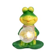 HOME Solarna baštenska lampa žaba